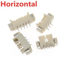 10PCS 125mm 커넥터 수평 SMD 수직직각 유형 수 JST 소켓 커넥터 234567891012P, 없음, Horizontal SMD+3P