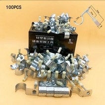 무선 공압 스틸 네일 건 도구 4 속도 조정 자동 수동 스레드 리베 터 스테이플 벽 패스너, 100pcs 16mm