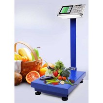 스탠드 전자정울 업소용 정육점 계량저울 야채가게, 150kg 30x40 매트블랙