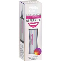 White Glo Accelerator Teeth Whitening Refill Gel for Sensitive Teeth and Gums 3 Months of Professional Treatment Carbamide Peroxide Papaya Pineapple E