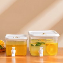 Refrigerator Cold Kettle Jugs with Faucet Lemonade Bottle Drinkware Beverage Dispenser Lemon Juice K, [2] 3L