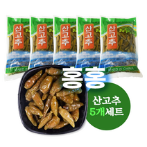 홍홍 중국식품 산고추 장아찌 고추절임 고추장아찌, 500g, 5개