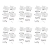 레몬아트 꼭꼬핀 벽지핀 일자형 4p, 화이트, 6세트