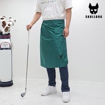 스컬독 골프 비치마 보관 주머니 레인 스커트 남녀공용 방수 우비 치마, 남녀공용 비치마 그린
