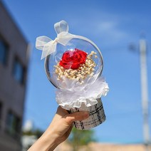 시들지않는 장미 프리저브드 아크릴볼 발렌타인데이 화이트데이 로즈데이 생일 기념일 졸업 선물