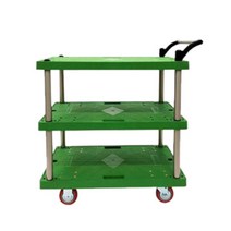 신원산업 3단대차 블랙 특대형 알류미늄 손수레카트