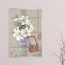 아트박스/꾸밈 iu159-한국의단아한꽃-중형메탈프레임액자, 올리브/7타입