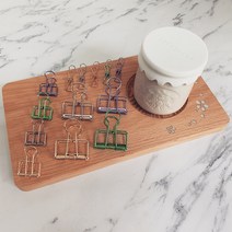 쇼팡 더블클립 모양클립 와이어클립 북마크 바인딩 집게 디자인 클립 모음, 1개, 13.와이어 집게m(32mm)-블랙