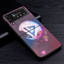 갤럭시 플립 4 3 2 Galaxy Z Flip 케이스 커버 삼성 z flip flip 5g 블랙 하드 z pc coque zflip Seventeen kpop band boy g