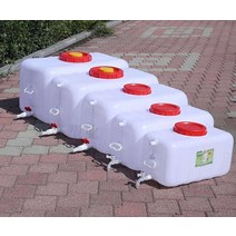 대용량 물통 물탱크 오수통 식수통 야외 현장 농업, 100형 75L