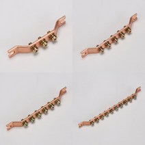 동접지부스바 분전함 DV전선접지 3P~10P, 도금동 접지부스바, 3P