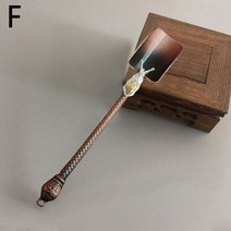 레트로 금속 차 숟가락 중국 주걱 아연 합금 잎 선택기 다도 용품 액세서리 도구 1 개, plum