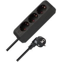 브레넨스툴 BRENNENSTUHL ECO LINE EU B003KHLKF4, 한 가지 색상/검은색