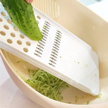 주방채소갈이강판 사각 플라스틱 야채가는도구, 가는채 2mm