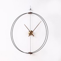 스페인 디자인 인테리어 거실 대형 수입고급 북유럽 모던 벽시계, 더블 링  지름 80cm【브론즈 다이얼】