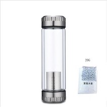 수소 발생 생성 미네랄 텀블러 운동 헬스 등산 노동 수소수 병 알칼리성 물병 단순 수, 500ml, 하얀