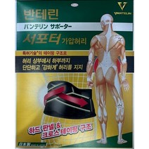 최신 리뉴얼 반테린 서포터 가압허리, 1개