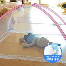바이온 원터치모기장 (텐트형 캐노피 유아 침대) 모기장 + 사은품, 유아 모기장