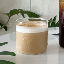 1+1 로웰일자원형 아메리카노 대용량 아이스잔 내열유리컵 350ml