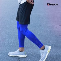 남자 스포츠레깅스 발토시 여름용 레그워머 타이즈, 파랑