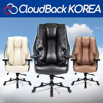 [방석높이 L/M/H] 클라우드백 퀼팅소프트체어 T500PQ 국산 게이밍의자 컴퓨터의자 PC방의자 사무용의자 중역의자 사무실의자 학생용의자 공부의자 등받이의자 허리 편한 책상의자, 브라운