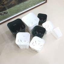 프레스테라 사각 슬릿화분 롱타입 대, 화이트, 화이트