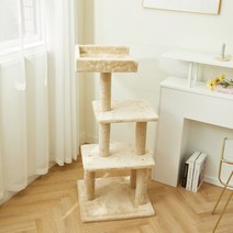 펫토리아 GP 4단 플랫폼 고양이 중형 캣타워 112cm 베이지, 단품, 단일옵션