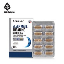 수면영양제 숙면 긴장완화 피로개선 코스트코 엔젯오리진 슬립메이트 테아닌 로디올라 홍경천추출물 홍경천 식약처인정 코셔인증 30정 1통