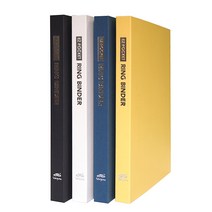 이지포켓 3공 링 바인더 2cm 합지 싸바리 바인더, 노랑