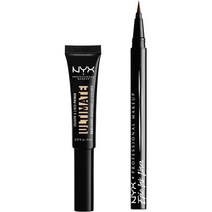 안지워지는아이라이너 NYX PROFESSION MACKUP 얼티밋 섀도우 & 라이너 프라, 01 라이트 2팩 (아이라이너+프라이머 묶음)