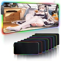 rgb 장패드 MRGLZY 마우스 패드 컴퓨터 테이블 게임 백라이트 애니메이션 데스크 매트, 04 300X800MM_02 Thickness 4MM