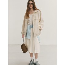 던스트 DOUBLE PLEATS 스커트 아이보리_UDSK4A207IV