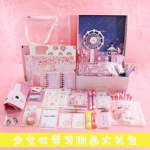 입학선물 볼펜 샤프 파카펜 문방구 인터넷 레드 세트 선물 벚꽃소녀 마음 학용품 개강 중학, 50 로즈