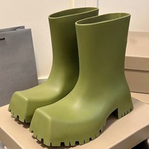 여성장화 레인부츠 앵글부츠 패션장화 스퀘어 발가락 장화 및 여성용 데일리 올 매치 미드