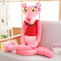 대형 핑크팬더 인형 카페 인테리어용 여자아이선물 여자친구 생일선물, 140cm, 빨간 티셔츠