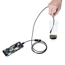 산업용 내시경 하수구 배관 USB 안드로이드 카메라 와이어 감지 LED 조명 방수 휴대폰 PC 보어스코프 8mm 렌즈 720P 1M 2M 5M, 없음, 5m+7mm TypeC 480P