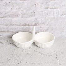 크레아트 2구 원형 종지, 1개, 없음