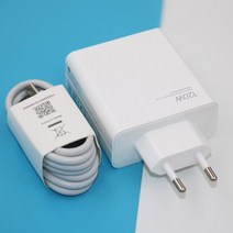 부안상사 120W Gan 충전기 QC4.0 고속 터보 어댑터 6A C, 01 EU and cable