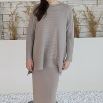 바네사빈 도톰 골지니트 니트스커트 set v00101