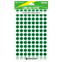 유니온플러스 unionplus 숫자스티커(321/녹색) UL-321GN 9mm 1개