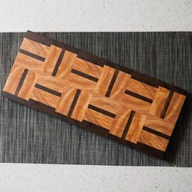 캠핑용 엔드그레인 플레이팅 호두나무 원목도마