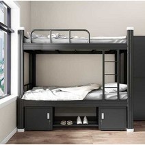 이층침대 프레임 철제 자취방 게스트하우스 쌍둥이, 화이트2층침대 프레임 (900x2000mm)