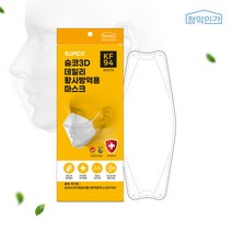 숨코 황사 마스크 특대형 KF94 화이트 1매, 1개, 대형플러스