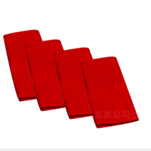 바리스타 시험용 린넨 키친크로스, 레드, 2개