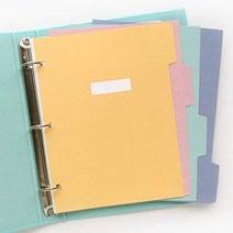 삼공 3공 O링 오링 밴딩 밴드 링바인더 인덱스 라인 유선 미니 바인더 노트 랜덤발송, 색상랜덤