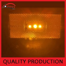 스카니아 라이트 테일램프 후미등 전조등 사이드 10pcs 24v 3led 사이드 마커 램프 scania r420 r620 r500 p400 p450 r730 g400 램프 e, 노란색, 협력사