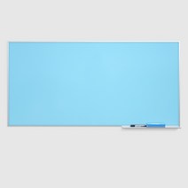 난반사유리칠판 하늘색 럭시 벽걸이 글라스보드