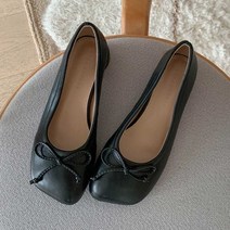 여자 편한 하객룩 단화 봄가을 플랫 예쁜 리본 슈즈
