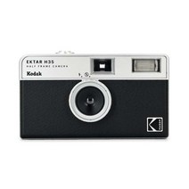 일회용카메라 KODAK EKTAR H35 하프 프레임 카메라 35mm 필름 리필 가능 플래시 라이트 포함, [01] Black