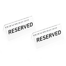 디자인스튜디오투명 아크릴 RESERVED 예약석 표시판, 투명
